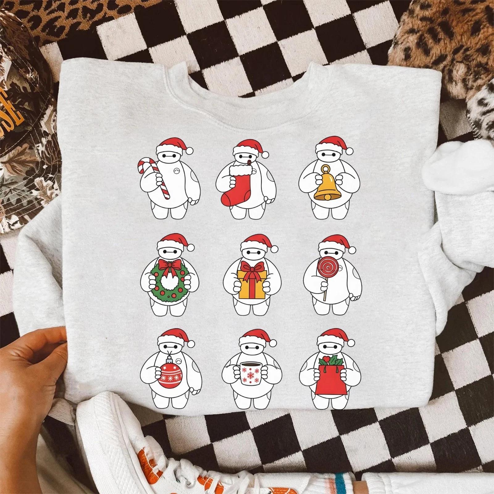Disney Big Hero 6 Baymax Costume Santa Christmas Tee Unisex Tee S