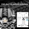 New AN4 LS Stainless Coolant Crossover Steam Vent Kit Compatible with for LS1  LS2, LS3, LS6, LS7, LS9 LSX Engines