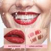 Mini Wooden Lip Pencil Slim Lipliner Plumping Lip Waterproof Long-lasting Creamy Matte Nude Brown Professional Contour Lip Liner