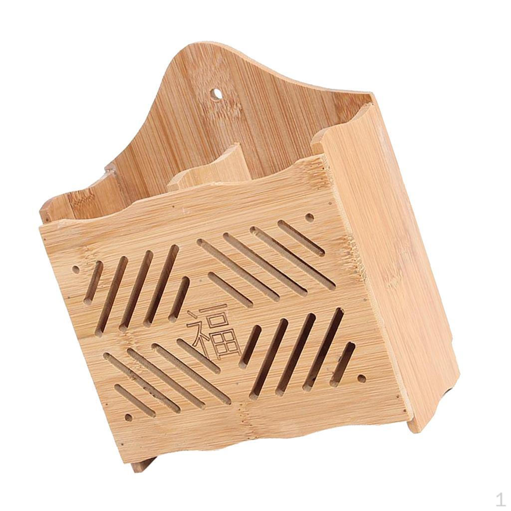 

Бамбуковый держатель-органайзер-разделитель для кухонной утвари, щипцы, столовые приборы, венчики Double grid character