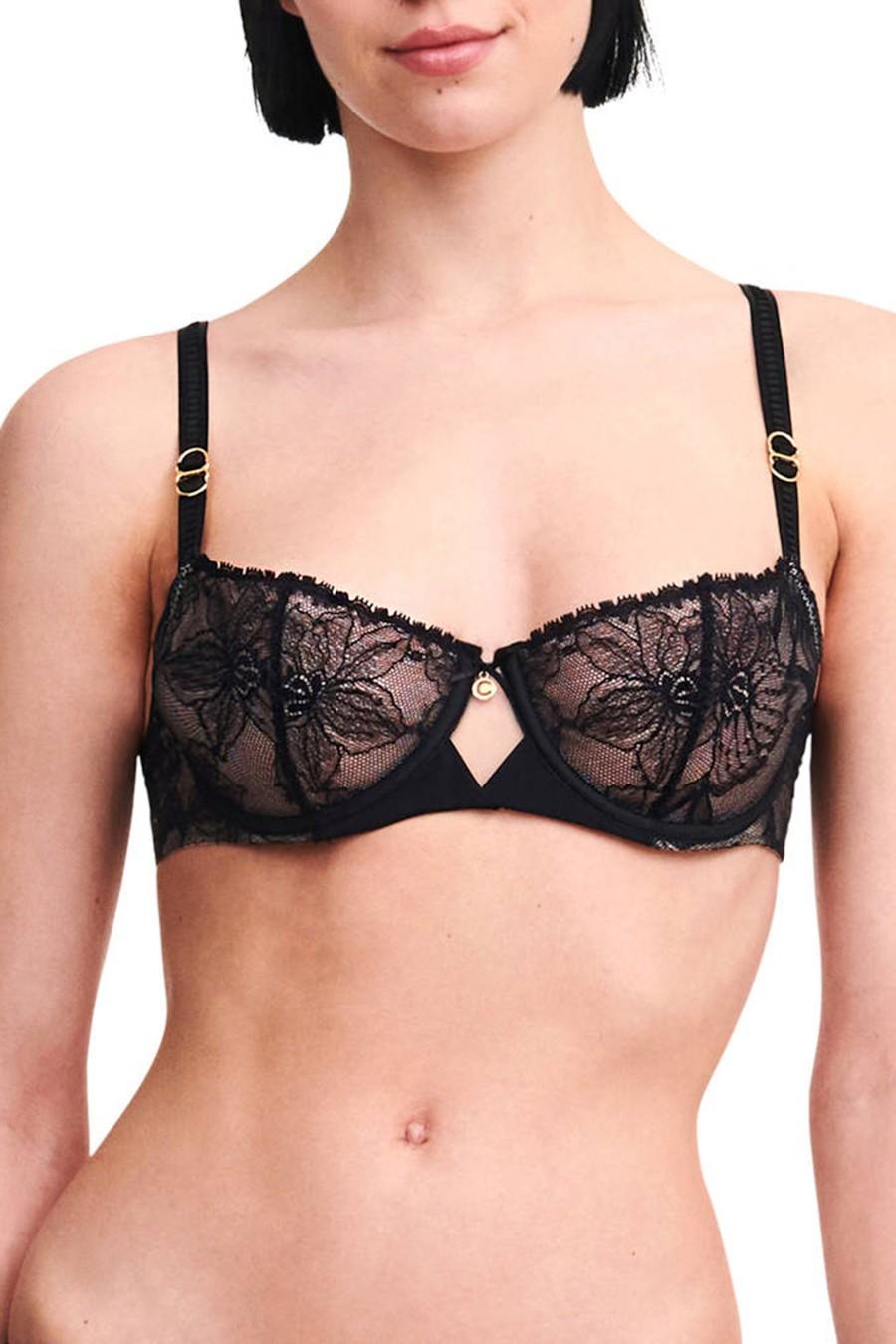 

Бюстгальтер з м якою чашкою Chantelle (96194) 70C прозорий колір чорний