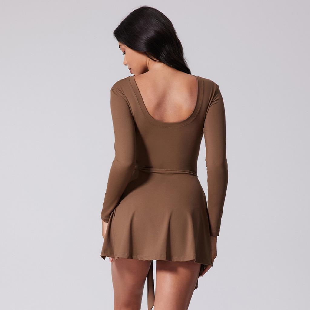 Damen Hochwertiger Anti-Expositions-Jumpsuit Einteiler Yogaanzug Geeignet für Laufen/Fitness/Tennis/Training