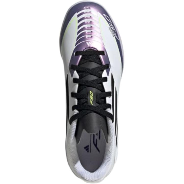 New Adidas F50 Anti-Slip Wear-Resistant Low-Top Kids' Soccer Shoes White Kids' IE9082