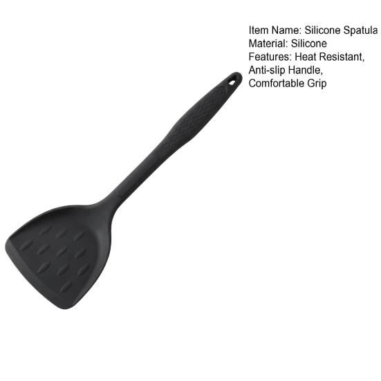 Silicone Spatula High Heat Resistant Cooking Spatula with Anti-Slip Handle for Non-Stick Pans Kitchen Utensils for Egg Pancake Fish Burger