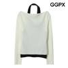 Color Block Halter Layered Knit Gq2kp005b