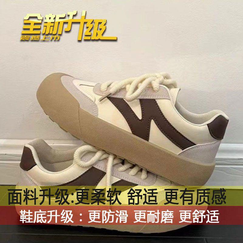 

2025 ранняя осень новый дизайн костяные маленькие белые туфли женские студенческие ins корейская версия универсальные платформа повседневные спортивные туфли 40