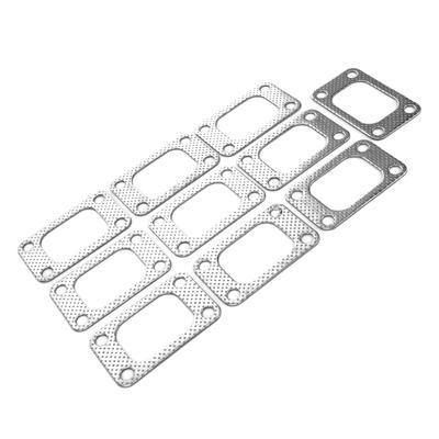 10pcs T3 Flange Turbo Gasket Set Graphite Aluminum Fit for T34 T35 T38 GT35 Turbo