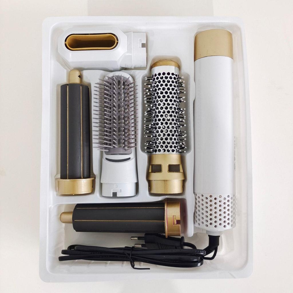 Portable 5-in-1 Hot Air Styling Comb & Hair Dryer