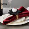 Skull Napkin Ring Halloween Ring, Pumpkin, Eyeball, Spider, Holder Spider for Holiday Dinner Table Decor, Party Supplies Decor