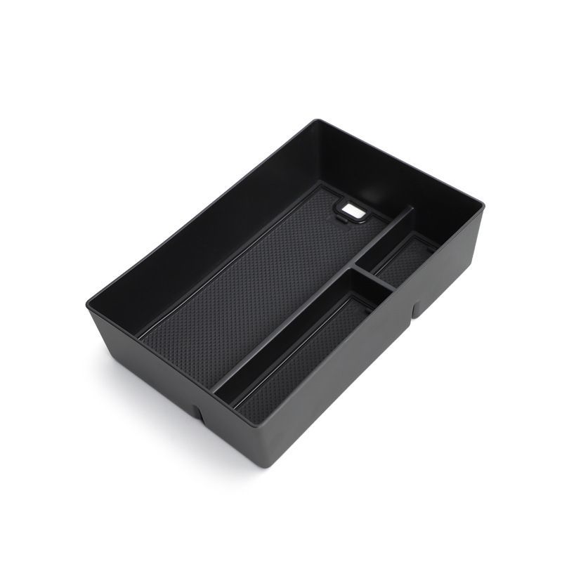 

For BYD Seal 7 DM-i 2025 Car Center Console Armrest Storage Box Double-Layer Pallet Interior Accessories ABS Black