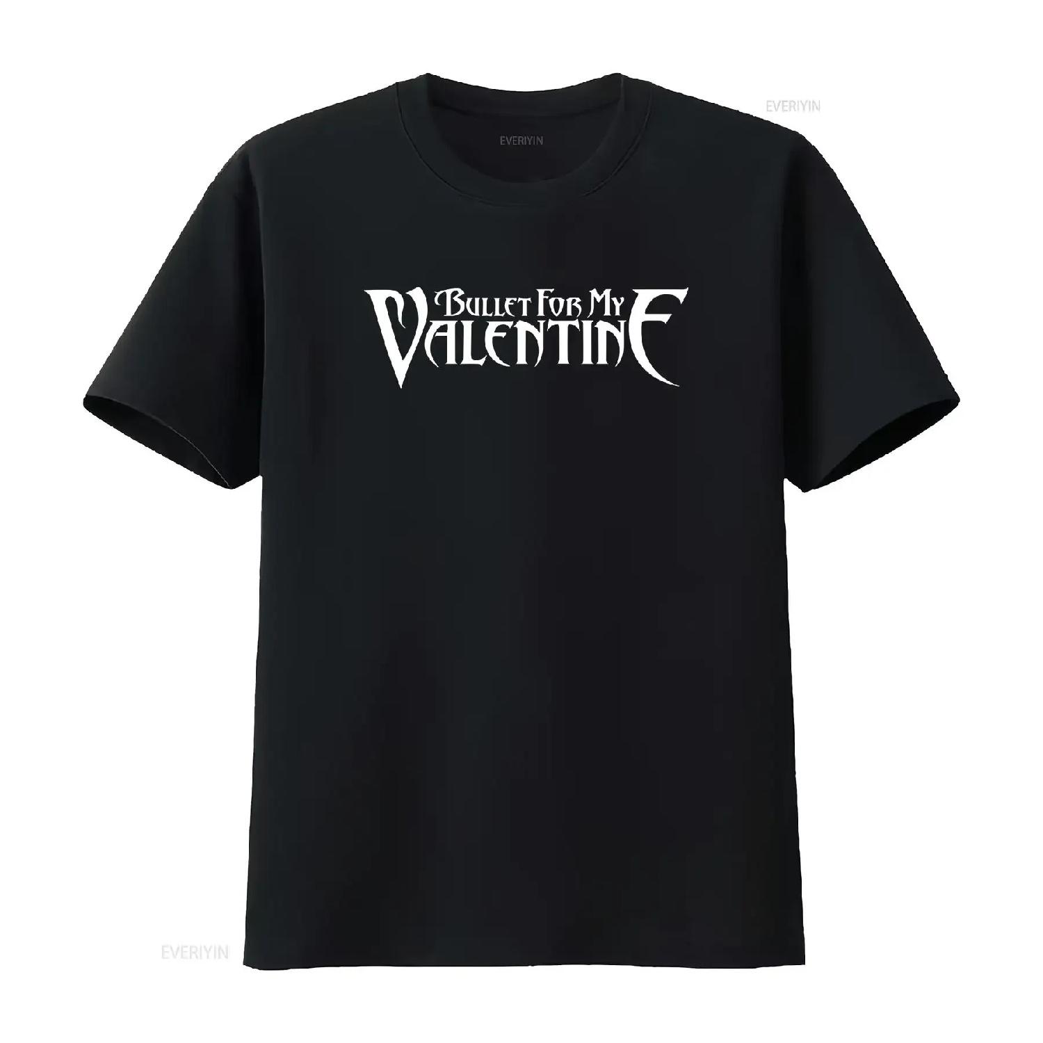 

Bullet For My Valentine T Shirt Logo vintage Washed designer clothes Unisex Casual streetwear Stylish Comfortable Versatile XXXXXL чорний