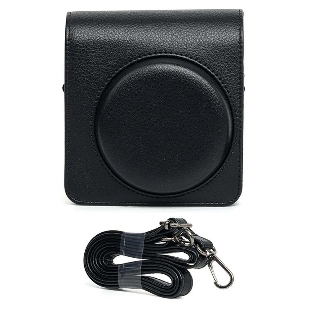 

For Fujifilm Instax Mini 99 PU Leather Retro Camera Bag Anti-Drop Protective Cover with Shoulder Strap A