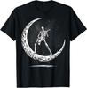 Skelett spielt Gitarre Rock And Roll Band Halloween Herren Kinder T-Shirt