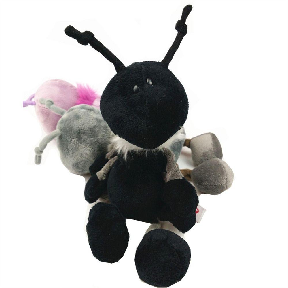

with Scarf Ant Plush Toys Plush Doll Stuffed Ant Animals Creative Ant Peluche Doll Birthday Gift Black-30cm