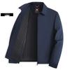 2026 Men's High-Grade Business Casual Stand-Up Collar Jacket: Spring/Autumn Middle-Aged Dad's Top