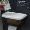 Box Kunststoffgehäuse Wandmontiert Handtuchpapierbox Organizer für Badezimmer Küche