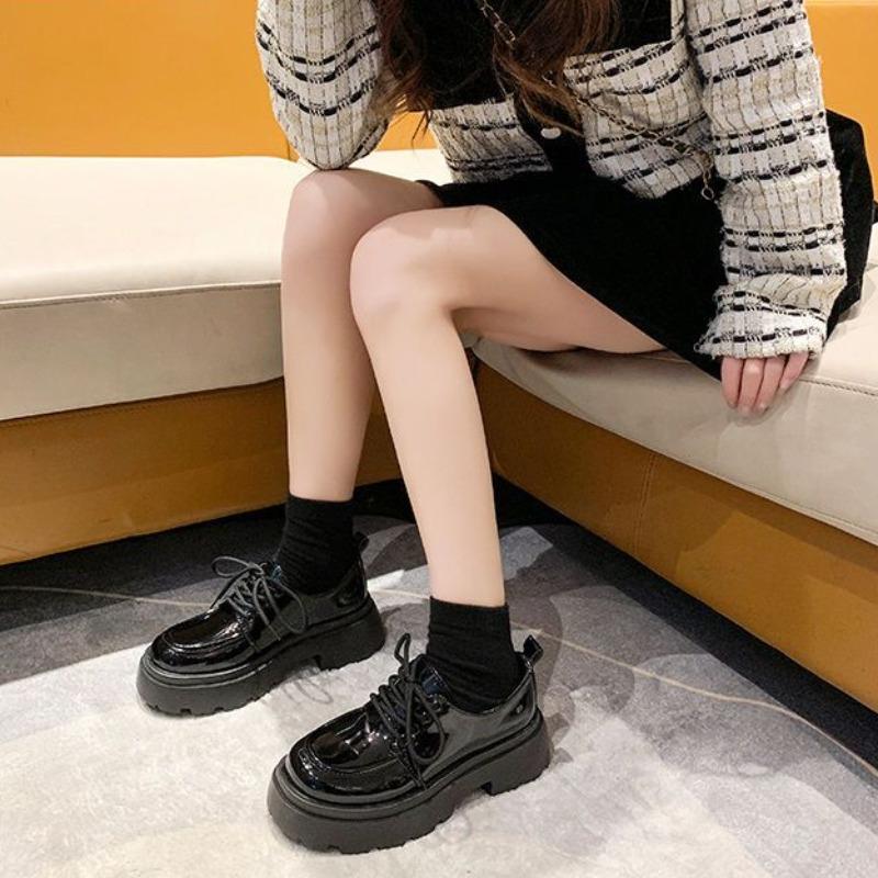 Fashion Ladies Pumps Round Toe Loafers Punk Women's Shoes with Straps Platform Wholesale Discount Comfortable and Elegant Chic Non Slip