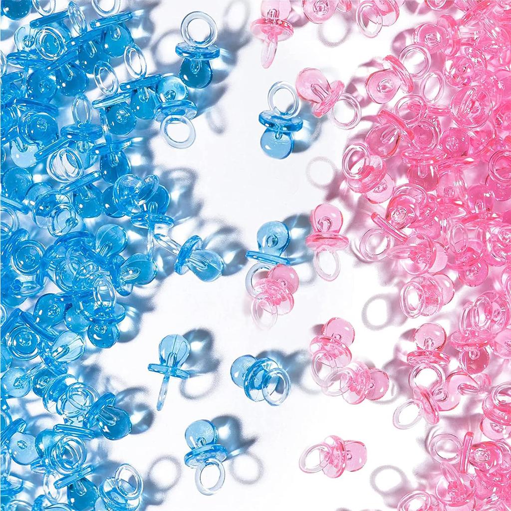 Pacifiers for Baby Shower Game, Plastic Pacifiers for Baby Shower Decoration, Cute Baby Shower Pacifiers, Gender Reveal Party