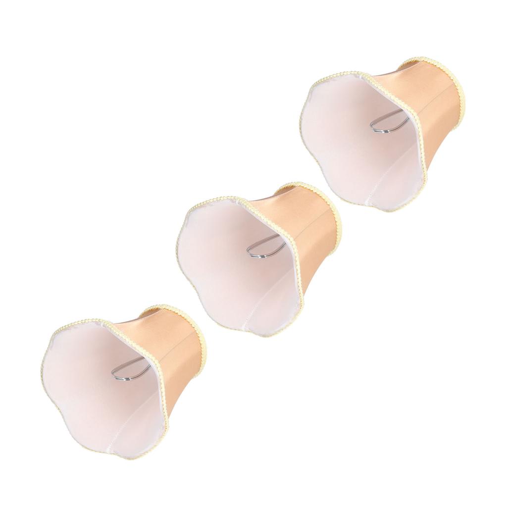 3PCS Modern Fabric Lampshade E14 ClipOn Wall Lamp Candle Chandelier Lamp Shade for Table Light