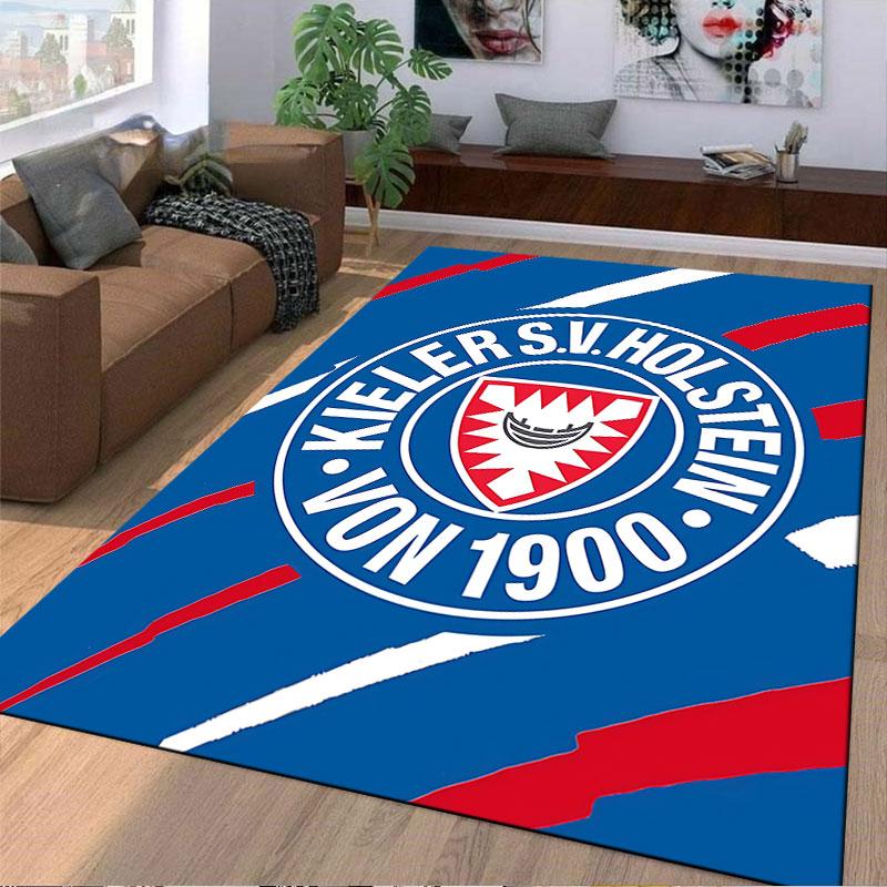 Kieler SV Holstein Logo Carpet Suitable As a Non-slip Mat for the Living Room or Bedroom Sofa