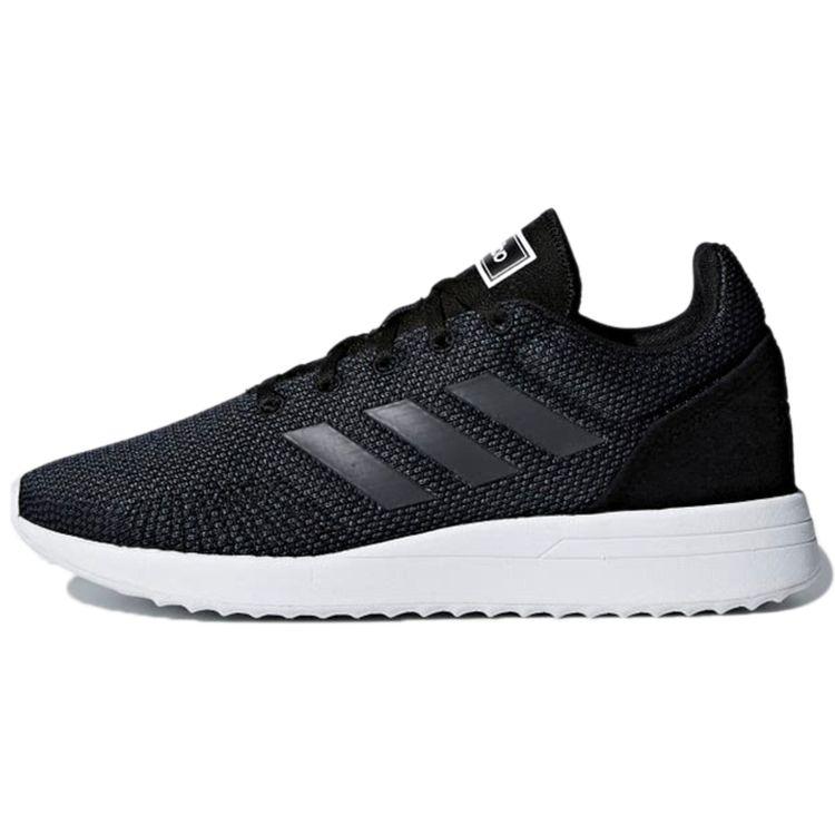 Adidas Neo Run 70S Sports Fabric Non-Slip Wear-Resistant Low-Top Marathon Running Shoes Unisex Sneaker Carbon-Black B96564