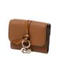 Chloe Alphabet CHC21WP945F57 Tri-fold Wallet, Women's, Tan, [Used]