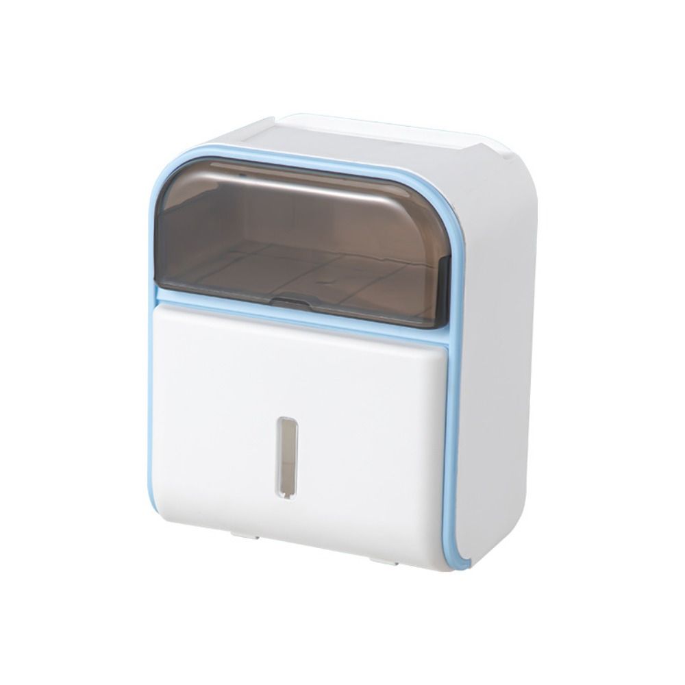 Waterproof Wall-Mounted Tissue Box No-Drill Draw Tissue Box Toilet Paper Holder  Bathroom