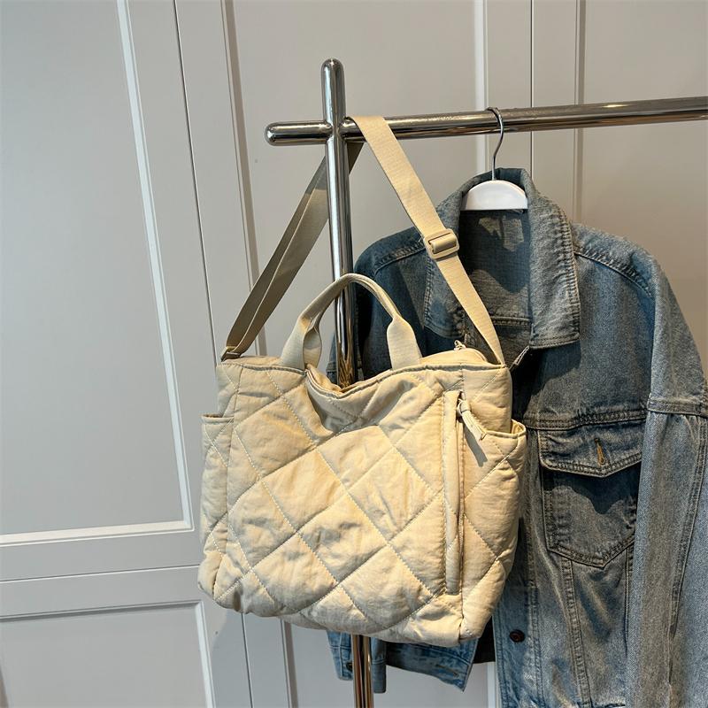 Large Capacity Tote Bags for Women Shoulder Side Bag Fashion Space Cotton Shopper Shopping Bags Cute Ladies Totes Winter