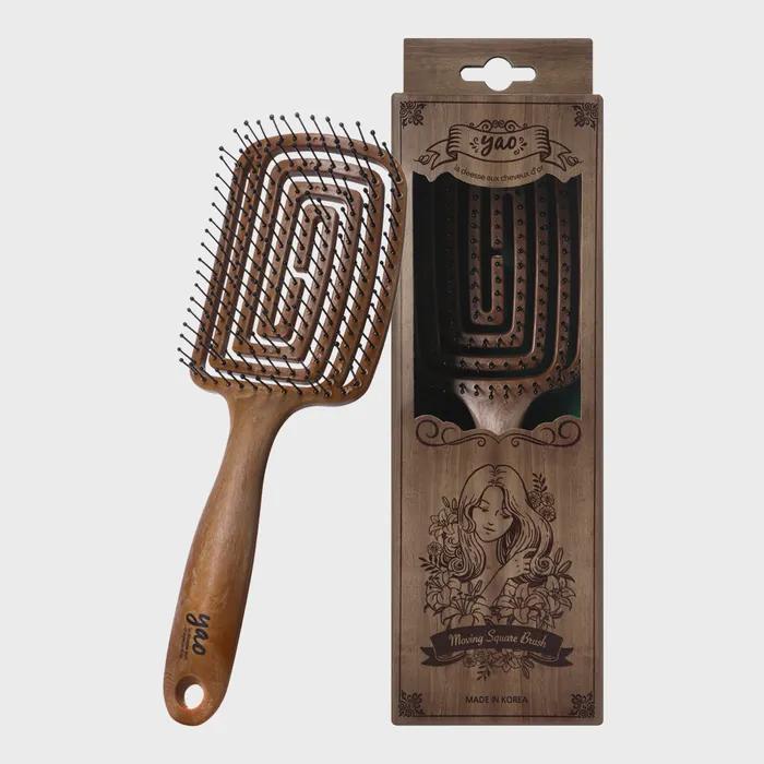 

Деревянная квадратная расческа для волос