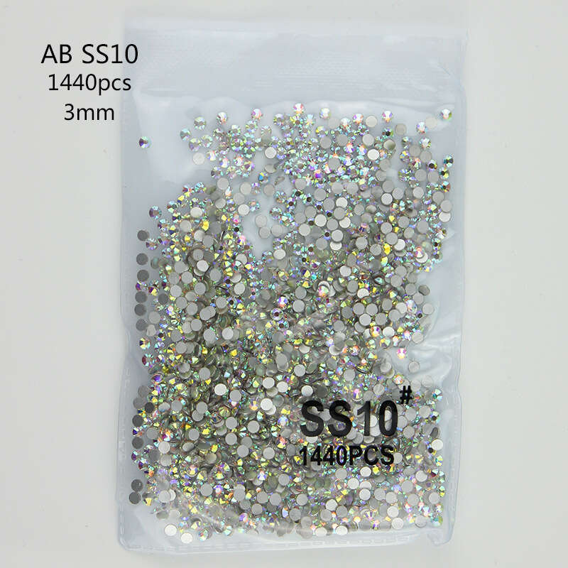 Flat Back Rhinestones, Mixed Sizes Glass Crystal Flat Back Nail Rhinestones, Small Rhinestones For Crafts Nail Face Clothes Shoes