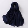 Large Size Pleated Hijab Scarf For Women Muslim Daily Wear