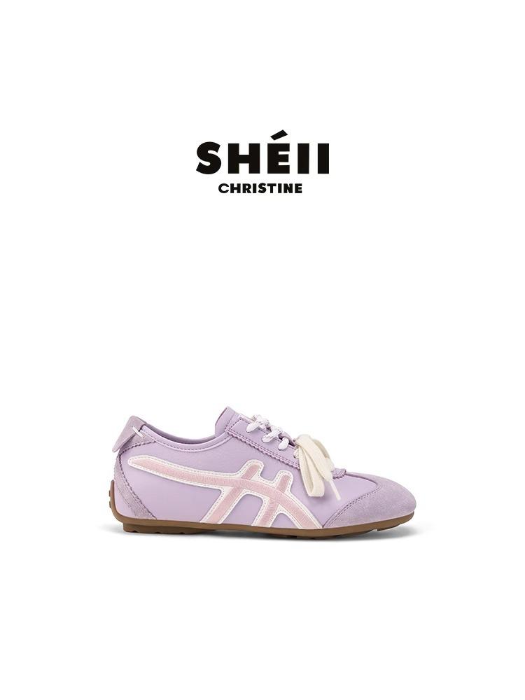 [FanGui] Love comprehensive girl~ Double shoelace color matching inner height increase casual shoes Forrest Gump shoes women's German training shoes 