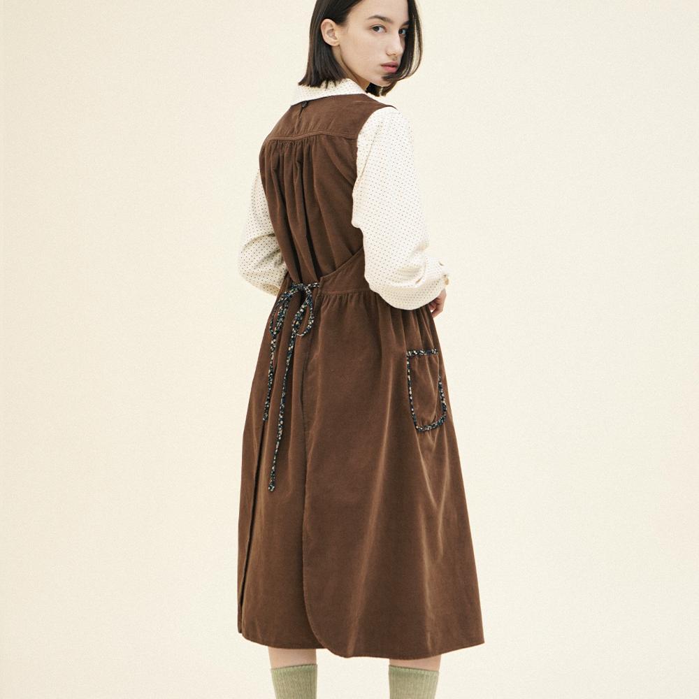 Chikita Apron Dress (Corduroy) Brown 244205Sbr