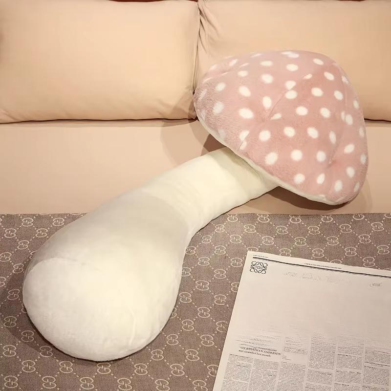 Giant 130cm Creative Soft Long Mushroom Pillow Plant Toys Cushion Plush Stuffed Sofa Floor Home Sofa Pillow Children Girls Gift