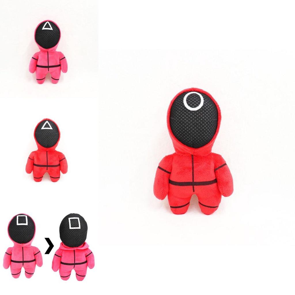 Red Squid Game Guard Worker Staff Plush Toys Front Man 001 456 218 Stuffed Doll
