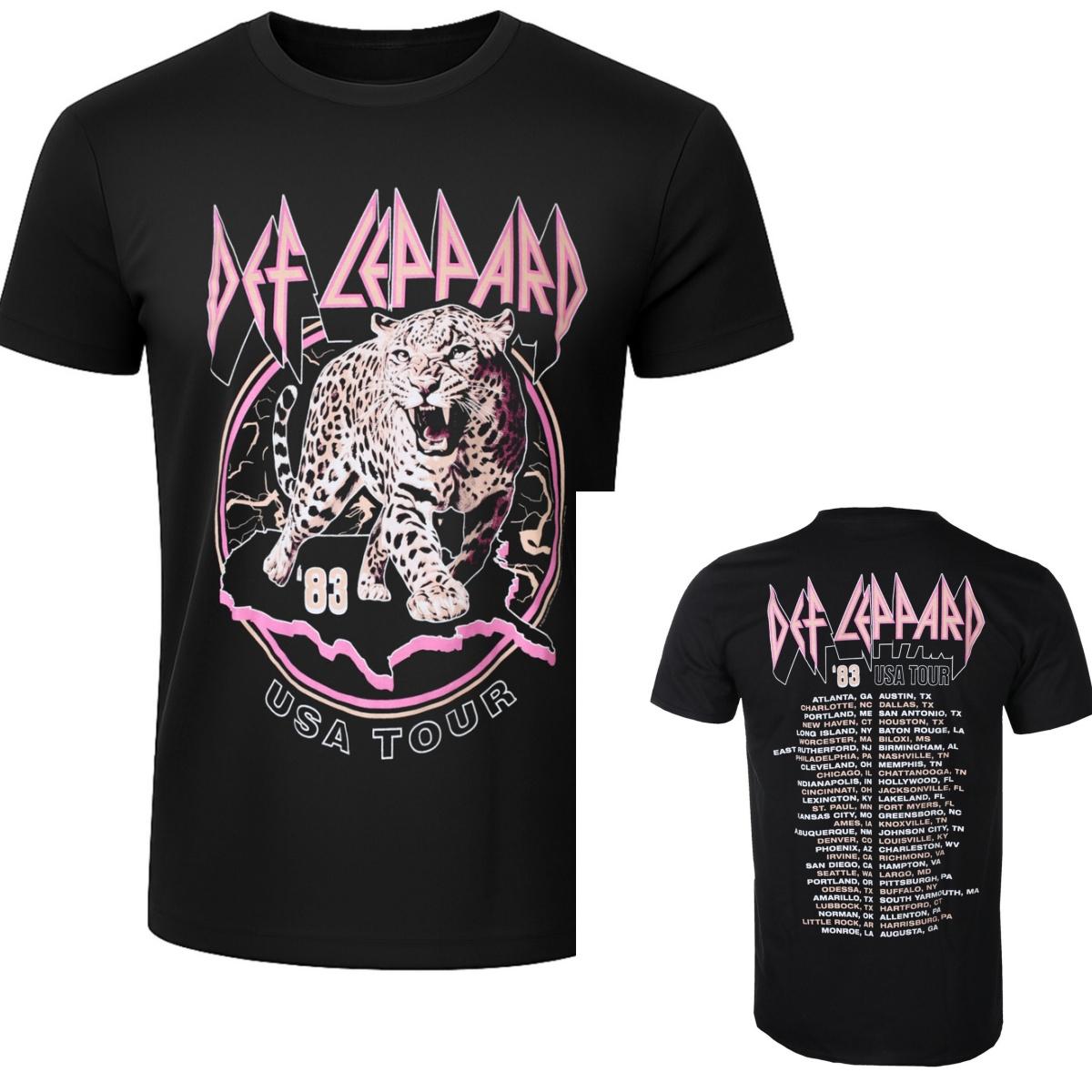 

Top Def Leppard Graphic Cotton Tshirt Unisex Summer Short Sleeve Fashion Brand Tee Luxury Casual Vintage Tees 4XL