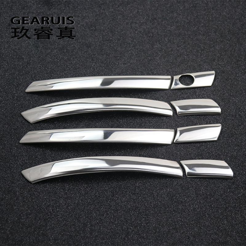 

Стайлинг автомобиля для Mercedes Benz A GLA CLA Class W176 X156 C117, защитные наклейки на наружную дверную ручку из нержавеющей стали серебряный