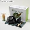 4/5/7/8 PIÈCES Boîte Cadeau Matcha en Céramique Japonaise Set de Thé Matcha avec Fouet en Bambou Pinceau Matcha Cuillère à Thé pour Outils de Bricolage pour la Préparation du Thé