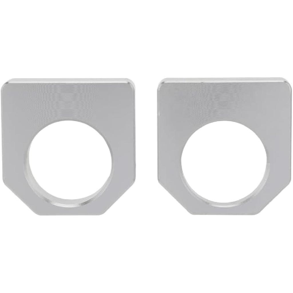 Dirt Bike Rear Axle Block CNC Motorcycle Chain Tensioner Adjuster for KX450F 16-18 KX250F 17-19 KX250 KX450 19-24 KX250X KX450X 22-24 Silver