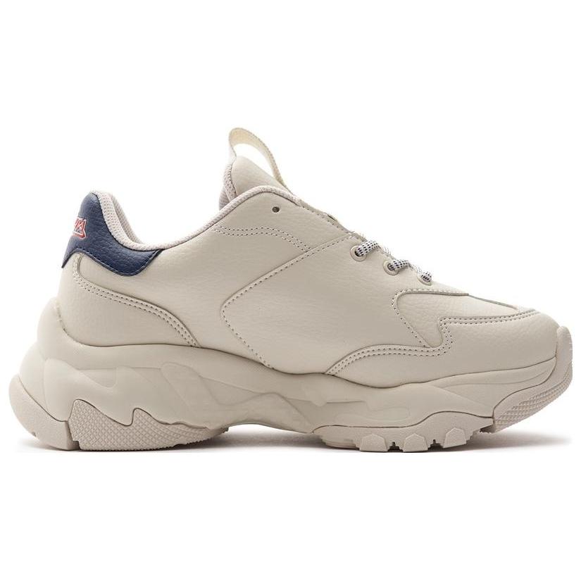 New MLB Big Ball Chunky A Cleveland Indians Anti Slip Wear Resistant Low Top Chunky Sneakers Unisex White 3ASHBLA3N-45NYD
