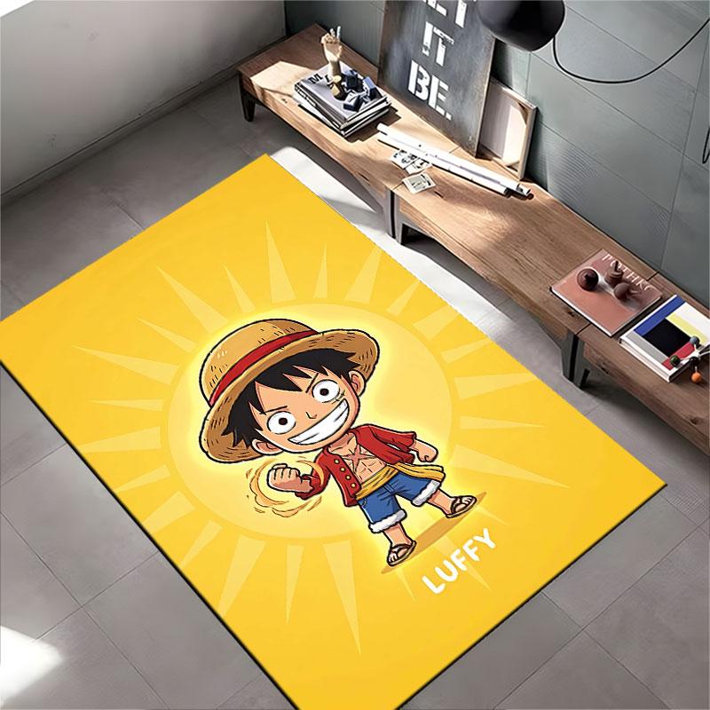 Cartoon Pirate Luffy Carpet suitable as a non-slip mat for the living room or bedroom sofa