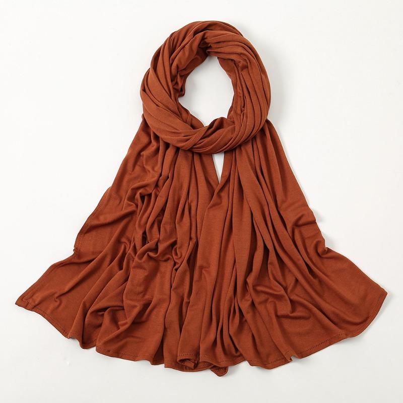 New solid color mercerized cotton sweat cloth headscarf hot-selling monochrome soft scarf YW