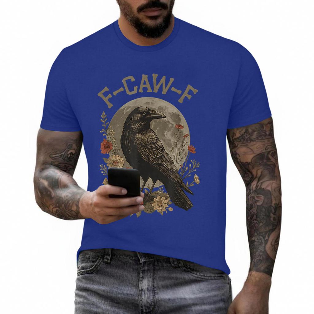 Funny F Caw F Chicken Rooster Cawing F-Caw-F Saying Pun T-Shirt