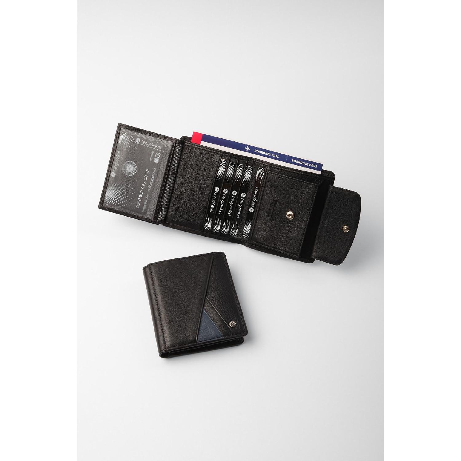 

Genuine Leather Men s Wallet 13759t Black-parlement