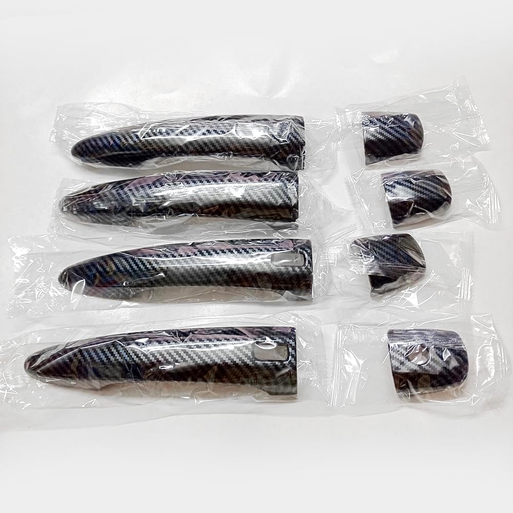 Koolstofvezelkleur Buitendeurhandvat Cover Trim voor Nissan Altima Sentra 2020-2025 X-Trail T33 Rogue 2021-2024 Qashqai Accessoires Decor (met