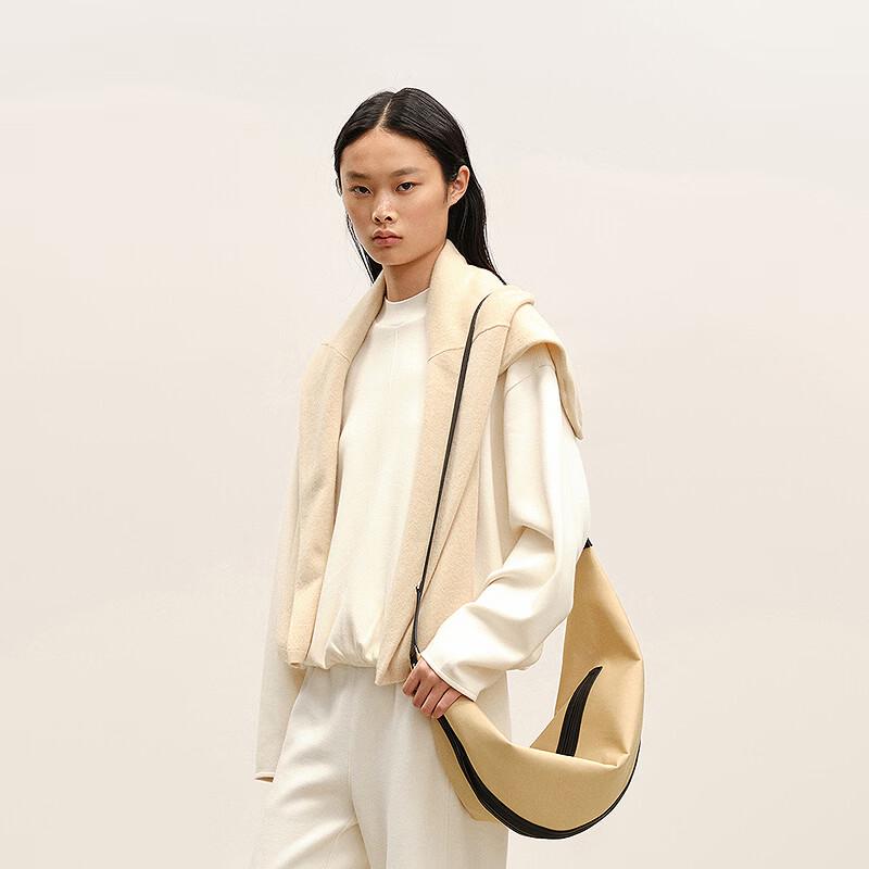 LESS 2026 Spring Stand-Collar Pullover Sweatshirt