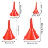 Kitchen Funnel Set 4Pcs Kitchen Function Plastic Funnel Portable Household Refueling Funnel Oil Change Funnel for Automotive