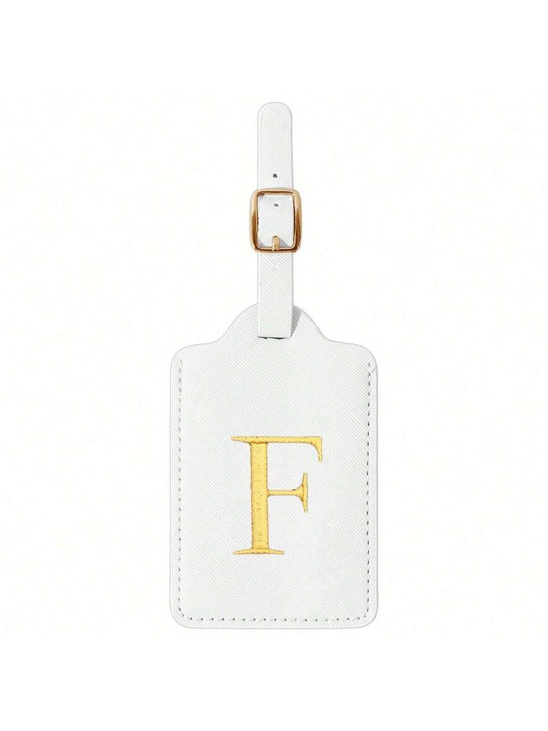 Modischer Koffer mit Buchstabenstickerei, Design mit Sichtschutzklappe, A-Z Buchstaben, unverzichtbares Gepäckidentifikationswerkzeug für Reisen.zwq