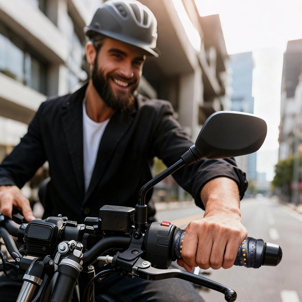 Motorcycle Hand Grips Tapes 1 Pair Non-Slip Soft Wrap-Around Cycling Supplies Bike Handle Grips For Mountain Road Daily Outdoor