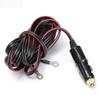 DC 12/24V Car 15A Male Plug Cigarette Lighter Air Pump Refrigerator Power Cord with Cable Suitable for Cigarette Lighter Socket